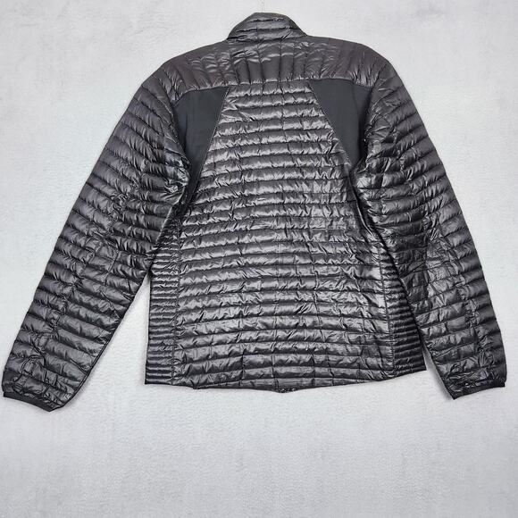 Eddie Bauer Jacket Mens Medium Black First Ascent Down Lightweight Puffer - Picture 2 of 13